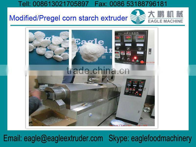 Pregelatinized modified sorbitol twin screw extruders machines for candy additives usage delivered for Russia customer