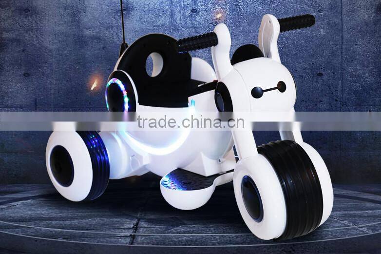 Baymax Style Electric Children Motorcycle