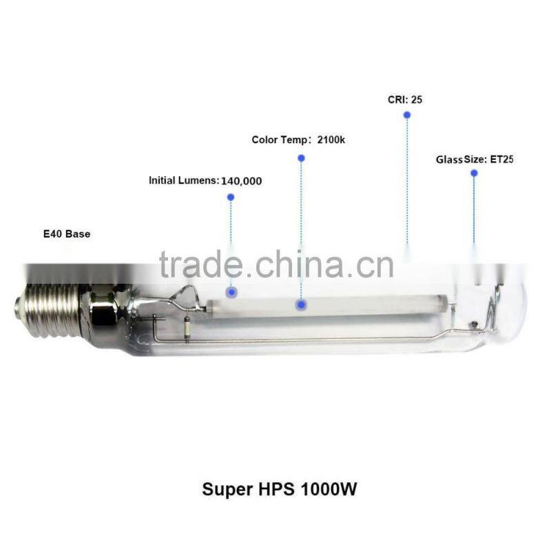 1000W HPS grow light lamp/bulb