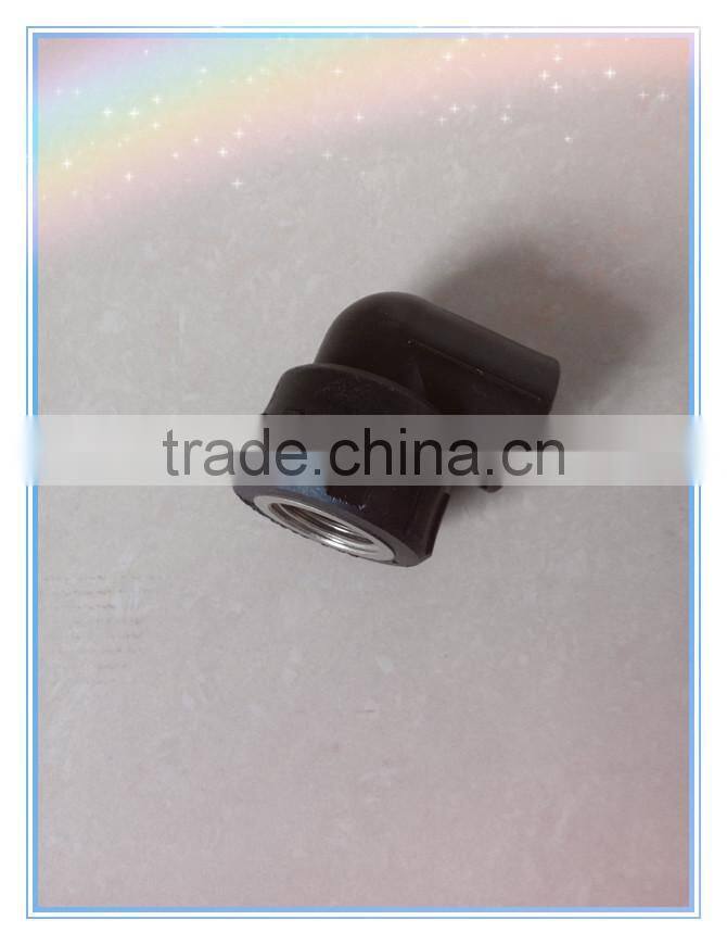 easy installation poly black hdpe female threaded elbow 20mm to 110mm