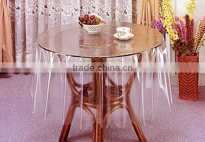 small order low price transparent pvc table cloth