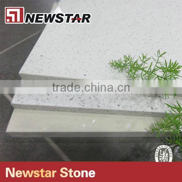 Newstar white quartz tiles,quartz floor