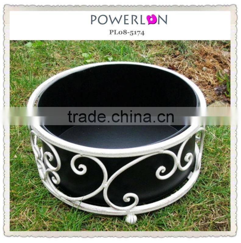 Spring outdoor decorative small metal flower pot