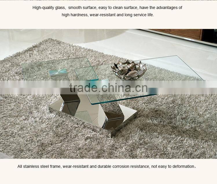 C142 Modern design tempered glass hot sale Coffee table