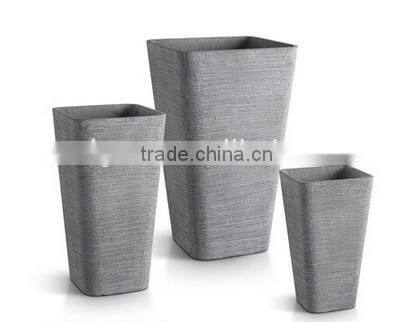 Sigma general used outdoor garden square flower pot fiberglass cement planter pots