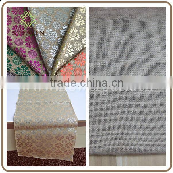 China wholesale durable 100% burlap table cloth