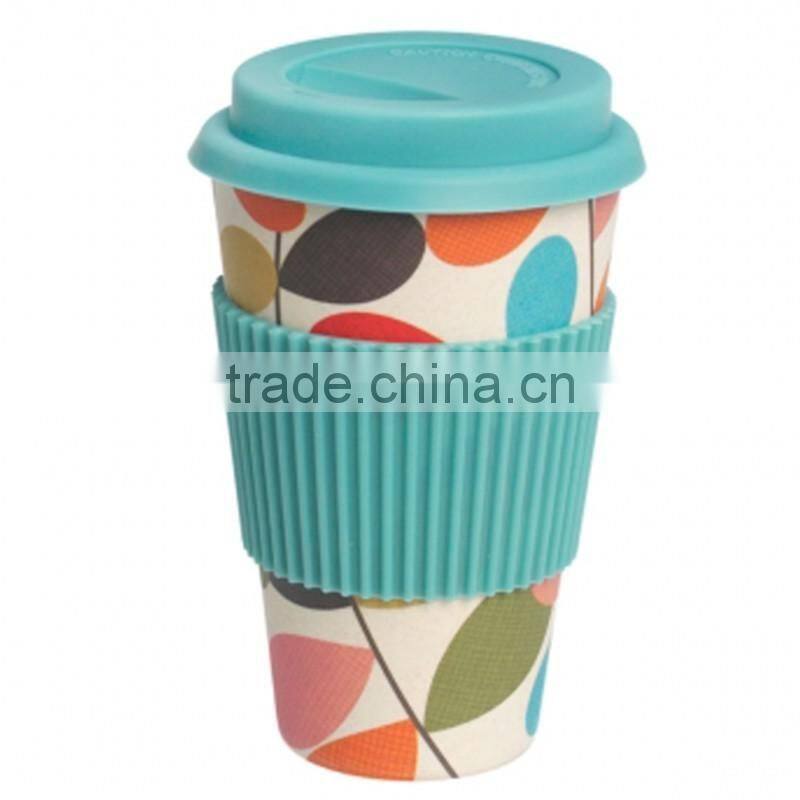 Printing Bamboo Fiber Mug Cup with LFGB safe