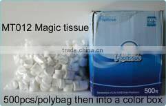 Hangzhou Supplier Hot Sales Cheap Compressed Non-Woven Tissue 100% Rayon, 50 gsm