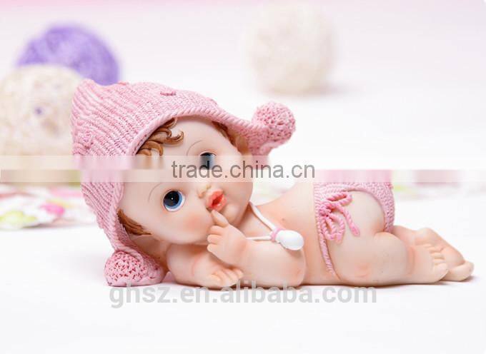 resin baby sleep statue