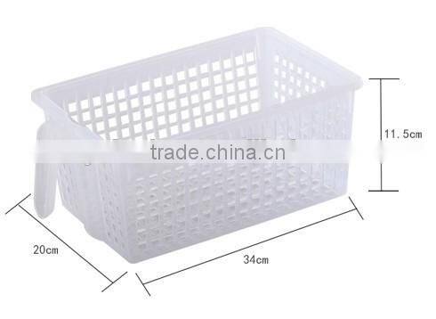 plastic transparent storage drawer whith handle