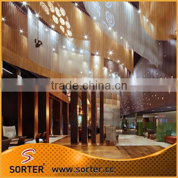 New design metal wire mesh drapery restaurant decoration