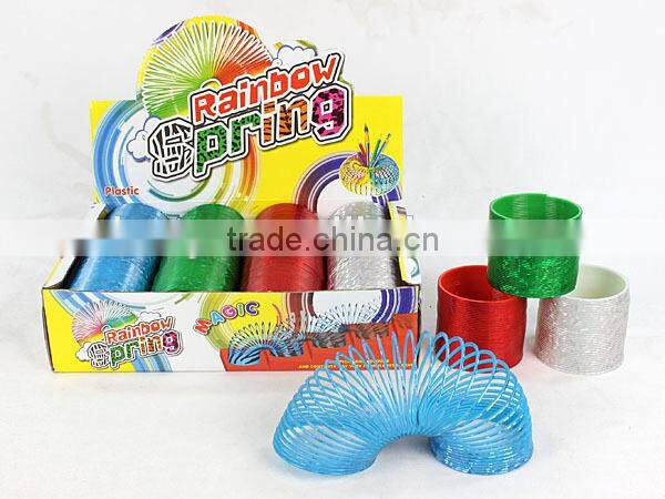 hot sale plastic magic rainbow spring /promotional gift magic rainbow circle