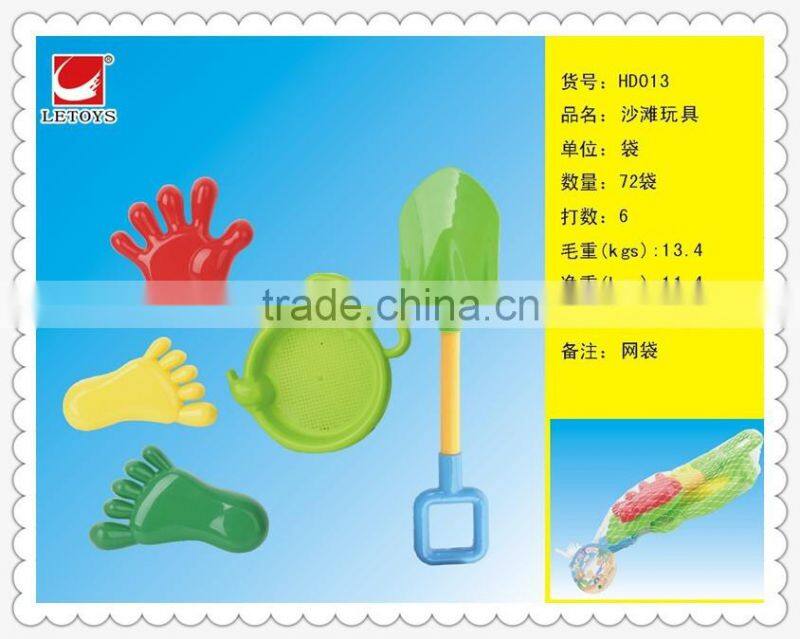 factory supply plastic 5pcs lovely design summer beach toys set