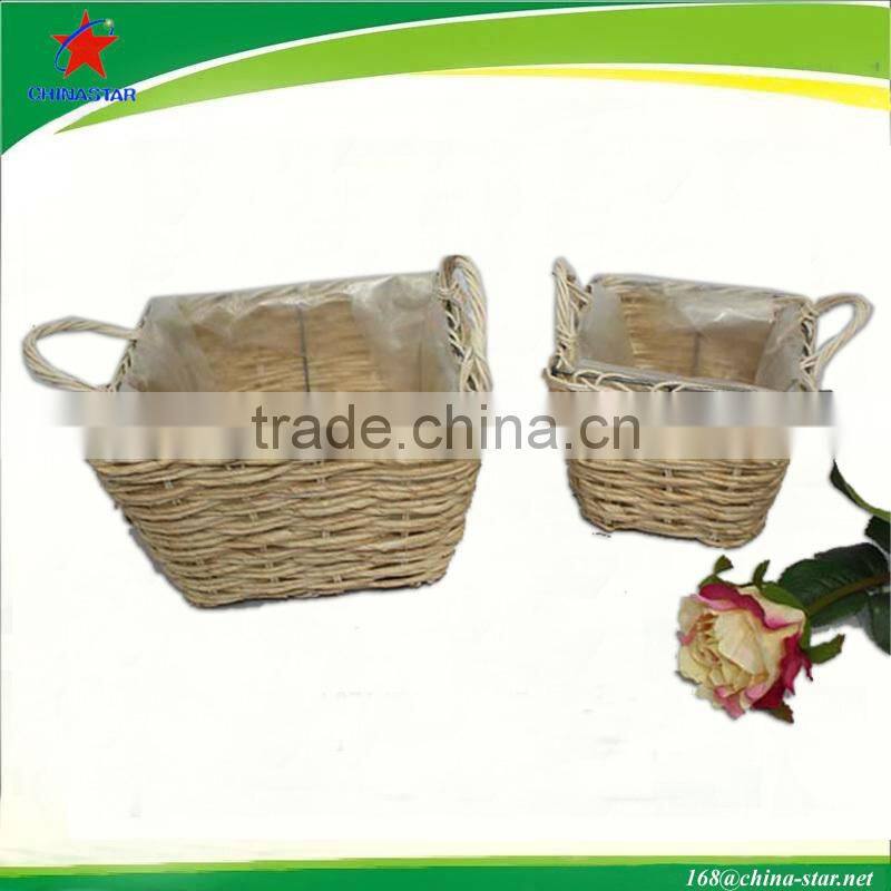 mother's day basket made of seagrass