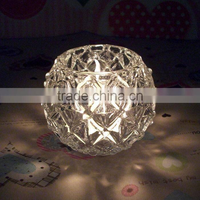 cheap grape shape crystal candle holder for home decoration