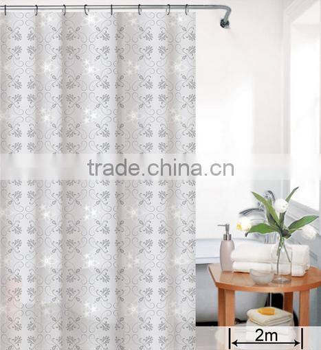 Printed PVC curtain shower curtain