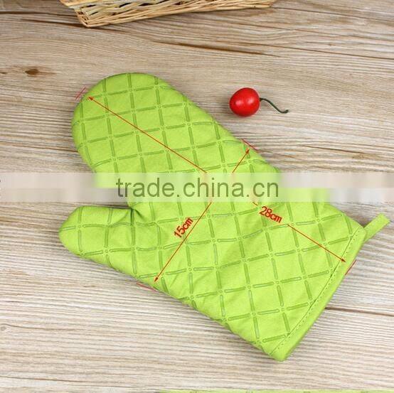 grill microwave oven gloves wholesale heat resistant cotton and silicone oven mitts