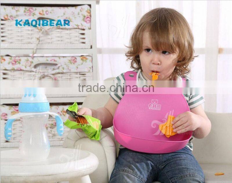 Wholesale Colorful Baby Bib Silicone Baby Bib Customized