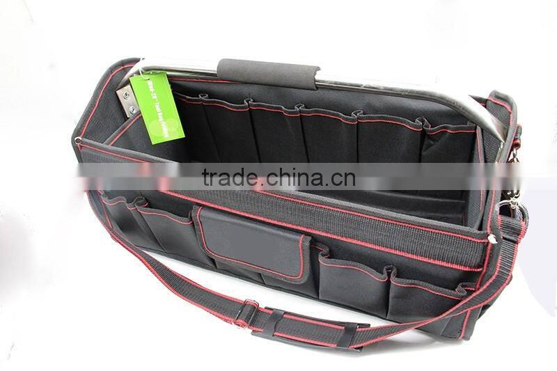 T0364 20" Collapsible Tool Tote Bag With Heavy Duty Base