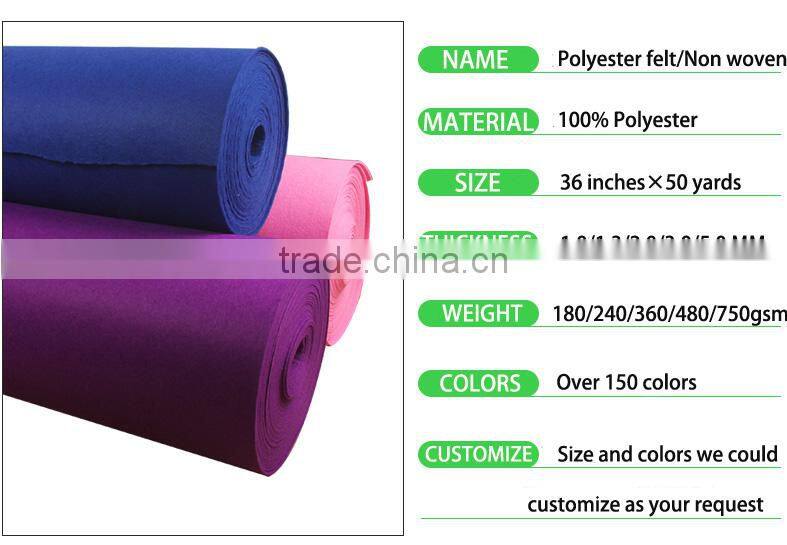 Good quality but cheap felt fabric,felt squares