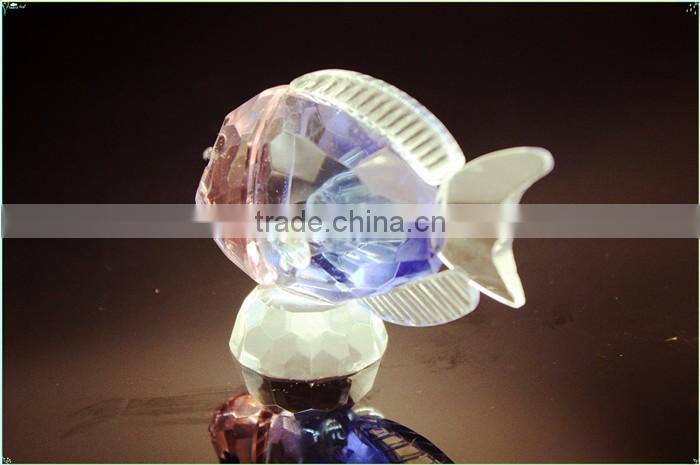 animal crystal figurines fish yellow crystal fish as elegant wedding gift or wedding souvenir gift