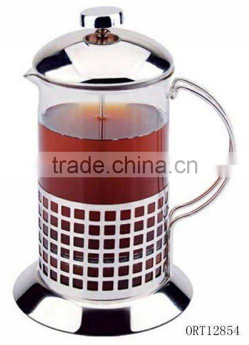 stainless steel glass tea/coffee maker