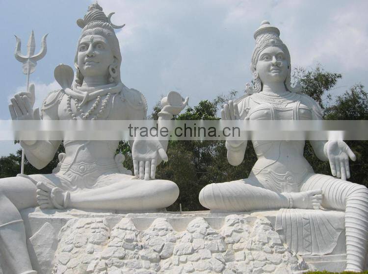 outdoor decoration hand carved marble stone large shiva statue