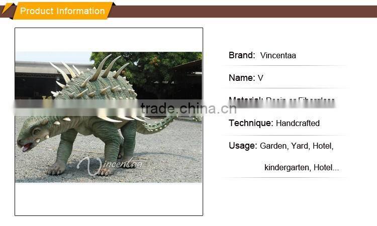 resin animal sculpture garden life size dinosaur statues for sale