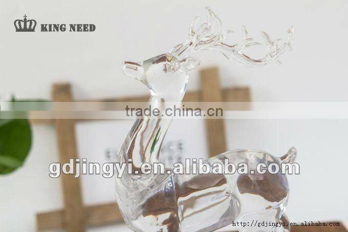 plastic clear acrylic LED light Christmas reindeer metal stocking holders