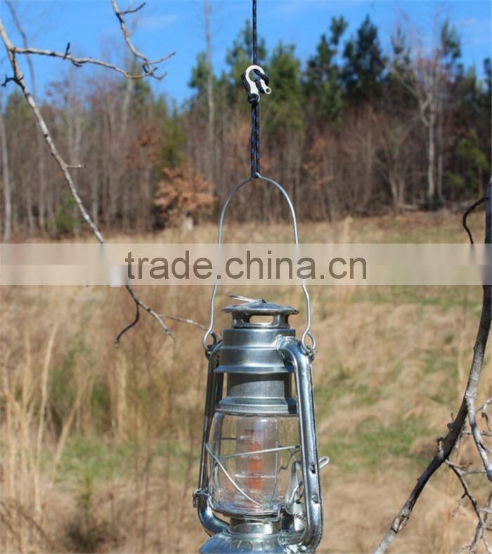 Outdoor Emergency Survival Stainless Steel 3 Hole Rope Knotting Buckle