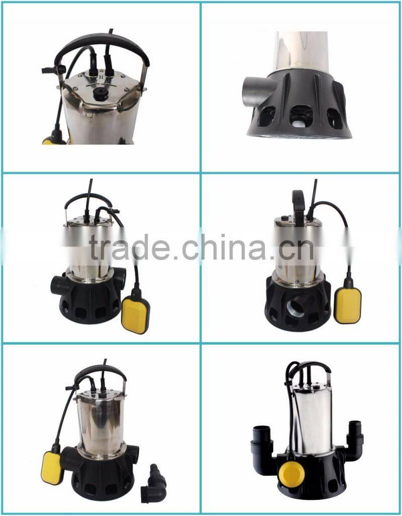 Stainless steel submersible pump single phase for dirty water