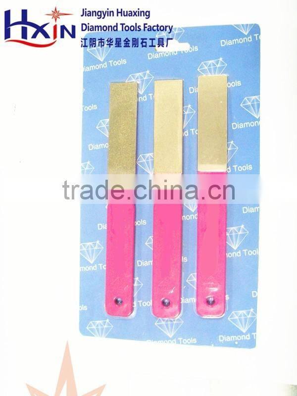 Diamond sharpener for knives, scissors, metal, ceramic, glass etc