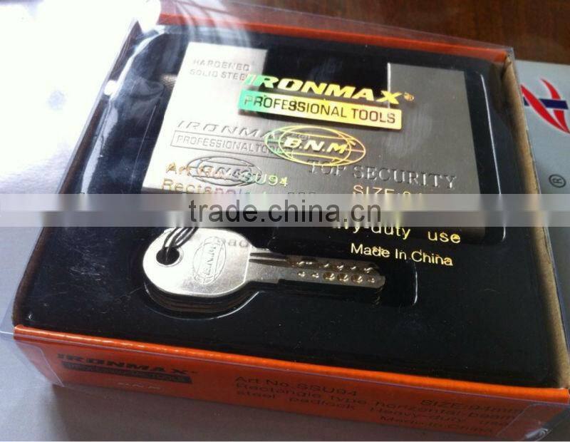 Large size rectangular iron padlock steel padlocks