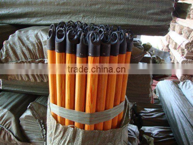 Eco-friendly wooden brush stick with PVC coated