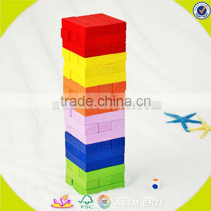 Wholesale cheap kids wooden vegetables stacking blocks toy educational baby wooden vegetables stacking blocks toy W13D078