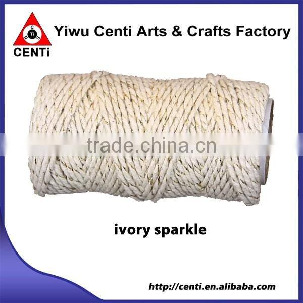 Quality silver sparkle coloured original cotton bakers twine