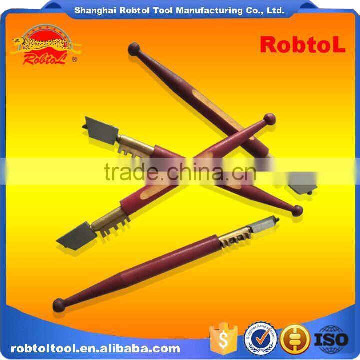 diamond glass cutter wood handle carbide wheel