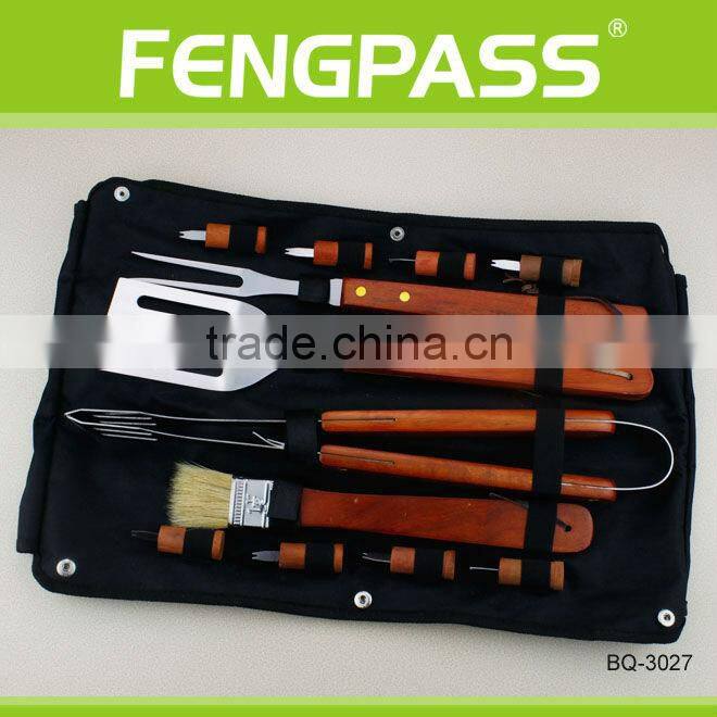 For food safe wood handle including bbq fork(23-18-27)