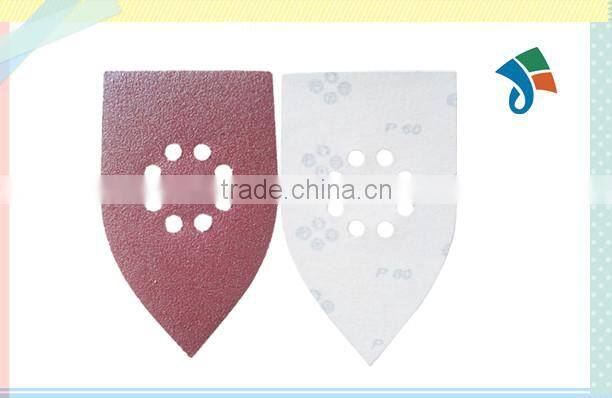 Peltate aluminium oxide abrasive cloth