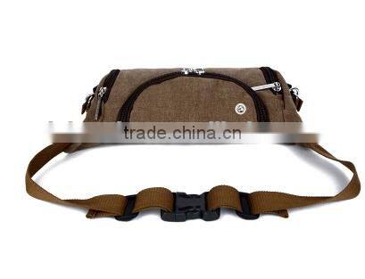casual outdoor sport brown waist bag for men