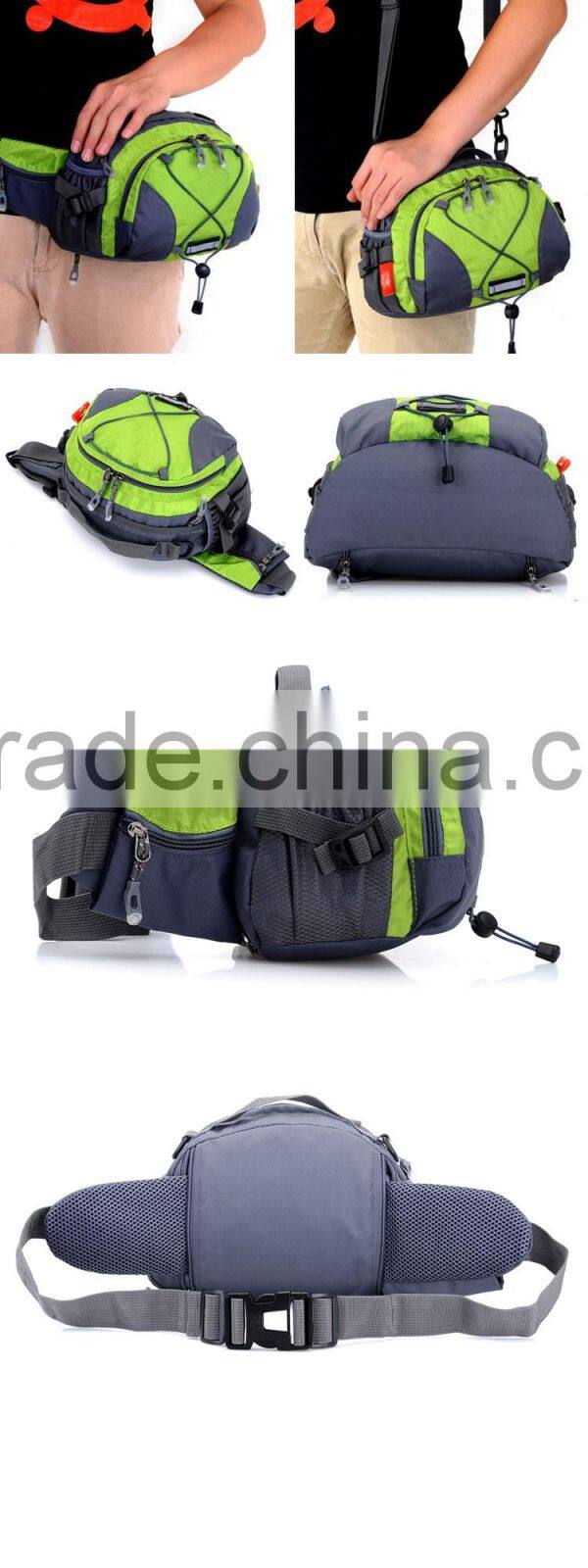 Cheap sport hiking lumbar waist bags men waterproof bicycle waist pouch