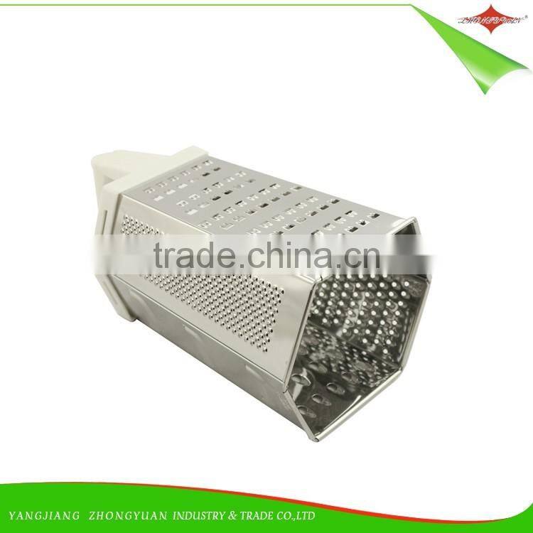 ZY-N5049 multifunctional 6 side stainless steel grater with good grip