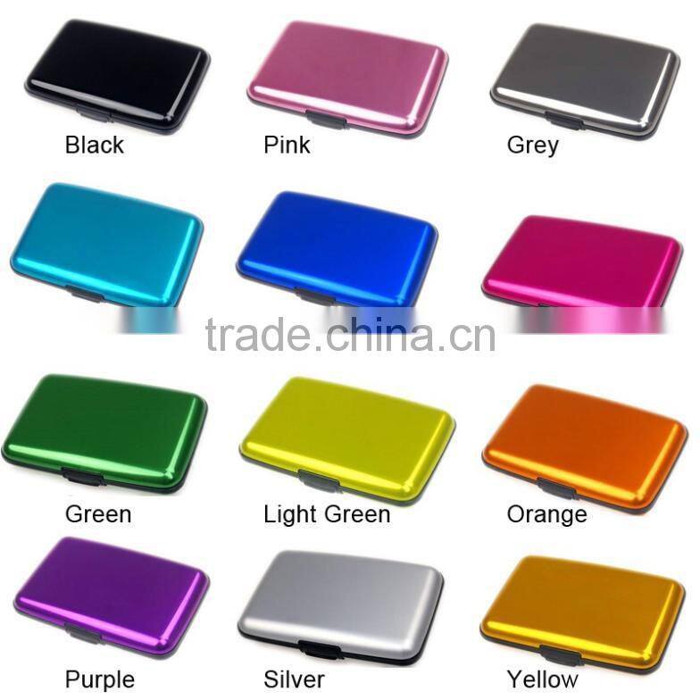 Waterproof Business ID Credit Card Wallet Holder Aluminum Metal id Card Holder Case Box Yoyo id Card Holder