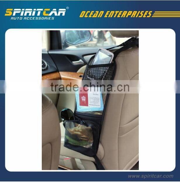 2015 Blue Color Car Backseat Organizer with Tissue Bag