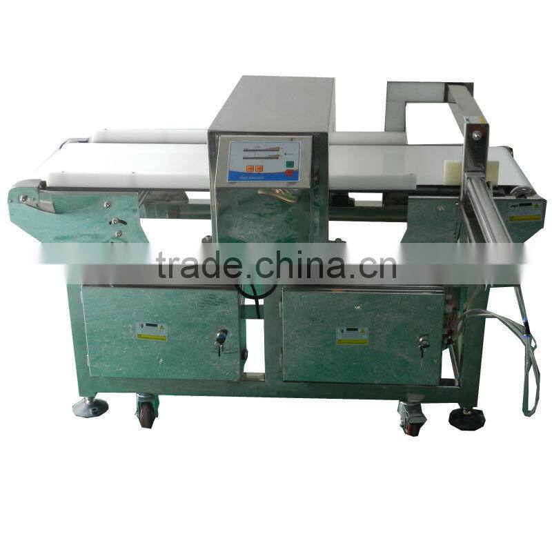 belt conveyor plastic metal detector separator machine