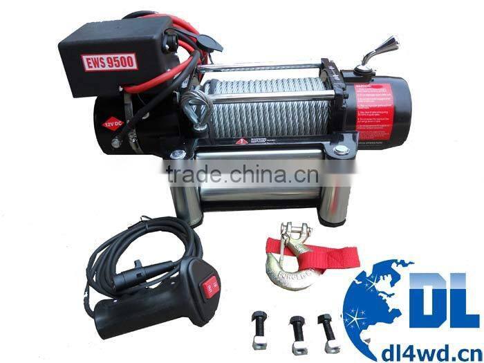 Heavy-duty 9500lb 12v Wireless Mini Electric Winch Auto Winch 4x4 12V