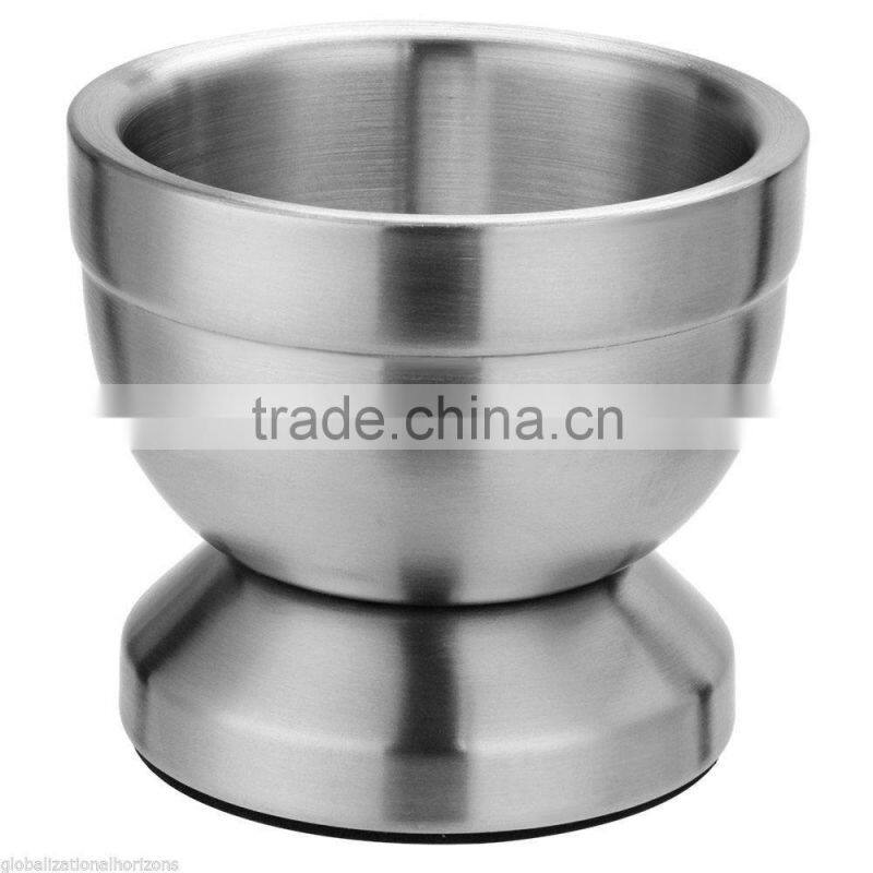 2 in 1 Manual Garlic Press Kitchen Tool Stainless Steel Spice Grinder / Mortar and Pestle Set