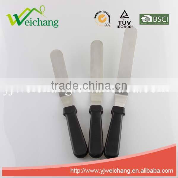 WCM35 Professional Cake Decorating Tools - 8", Stainless Steel Cake Spatula PP with TPR coating handle,2CR13 blade