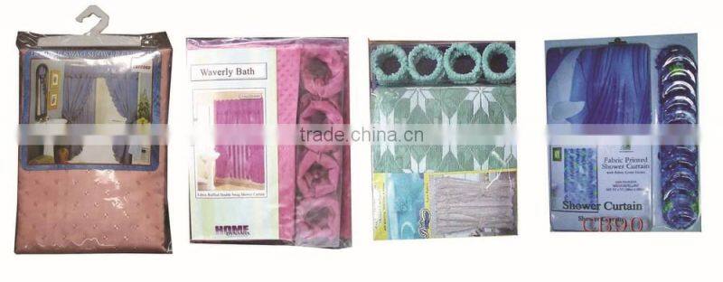 Factoried shower curtain