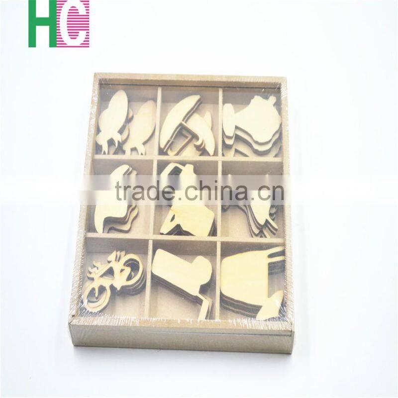 2016 art craft new design Christmas Present wooden stamps snow wood toy piece